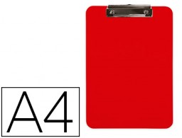 Carpeta con pinza Q-Connect A4 plástico rojo